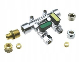 Gasventil doppelt manuell