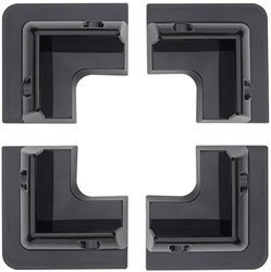 4Stück.- Halterungen BLACK für Solarmodule für Wohnmobile, Yachten, Boote und Wohnwagen