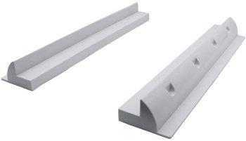 2Stück.- Montagebügel 550mm seitlich WHITE für Solarmodule für Wohnmobile, Yachten, Boote und Wohnwagen