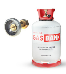 GasBank LS 11 kg + DISH Betankungsadapter (Polen, Kroatien, Frankreich, Italien)