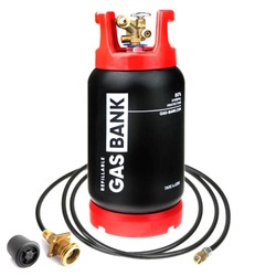 GasBank SLIM DUO 5kg Kevlar OPD gasflasche mit ACME-Befüllset