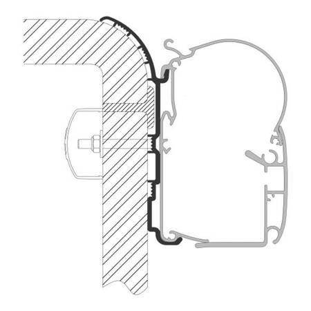 Adapter für Bürstner zu Markisen Dometic Serie 1