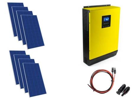 Hybrid-Solarkit für das Netz HPS-3kW-48 MPPT 8xPV Poli