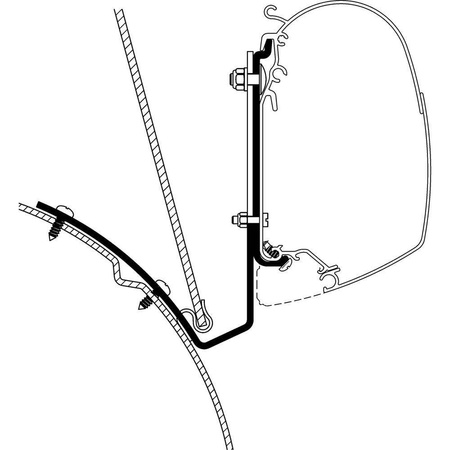 Adapter VW T4 Liftroof zu TO Serie 5