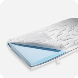 Froli Mobil Matratze Kaltschaum, Härtegrad 3, Bezug doppelt gesteppt - Zuschnitt & Maße nach Maß