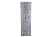 Carbest Chenille Türvorhang 56 x 185 cm, weiß/grau - für Wohnwagen- und Wohnmobiltüren, gegen Insekten und Zugluft