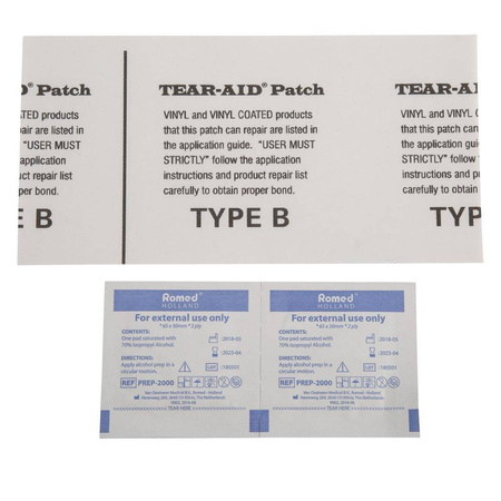 Reparaturset für PVC-Gewebe Tear-Aid Set B 15 x 7,7 cm