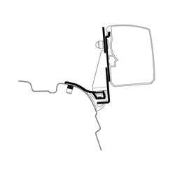 Adapter VW T5 / T6 langer Radstand mit Reimo Multi Rail für Thule 3200