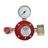 GOK Gasdruckregler 3/8'' mit Manometer und SBS, 1 bis 4 bar, Linksgewinde - 14kg/Stunde