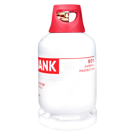 GasBank LS DUO 11 kg LPG-Flasche aus Leichtstahl mit DUO-Ventil und OPD 80 %