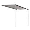 Fiamma F80s 340 Dachmarkise - Länge 340 cm, Auszug 250 cm, Gehäuse Deep Black, Tuch Royal Grey