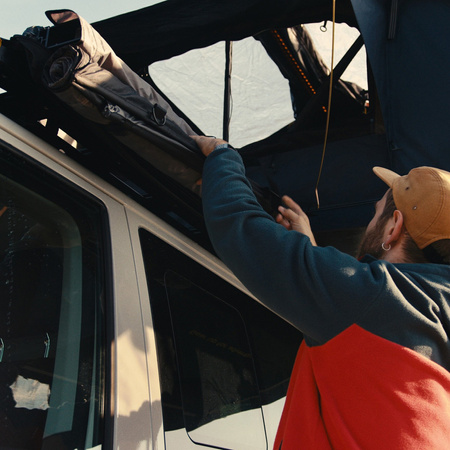 horntools Duschzelt Horizon Grau 180 cm 100% Polyester PES