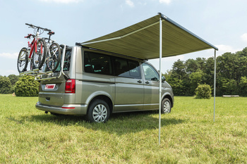 Fiamma F40van 270 Dachmarkise für VW T5/T6 - Länge 270 cm, Auszug 225 cm, Gehäuse Deep Black, Tuch Royal Grey