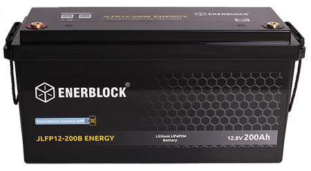 120AH LITHIUM LiFePO4 ENERBLOCK 12.8V Akku mit Heizmatte