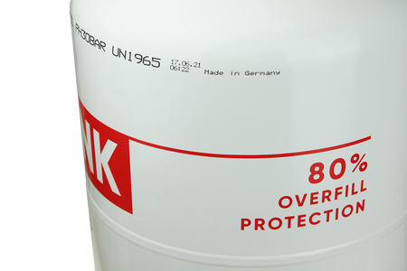 GasBank LS 11 kg - DUPLEX Leichtstahlflasche mit Füllmengenbegrenzungsventil (OPD) bis zu 80%