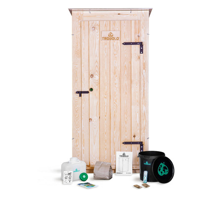 TROBOLO KersaBœm - Toilettenhäuschen aus Holz mit Trenntoilette