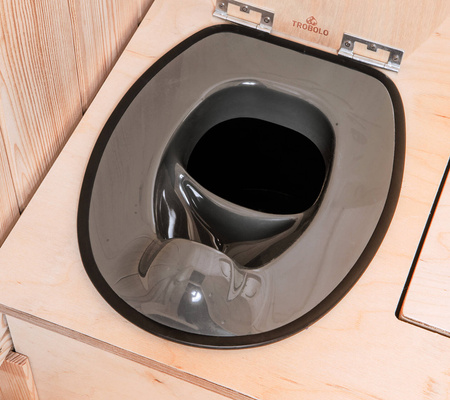 TROBOLO KitaBœm - Toilettenhäuschen aus Holz mit Trenntoilette und Kindertoilette mit 300 l Komposter