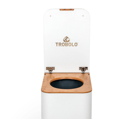 TROBOLO SilvaBlœm - Trenntoilette aus Holz, weiß