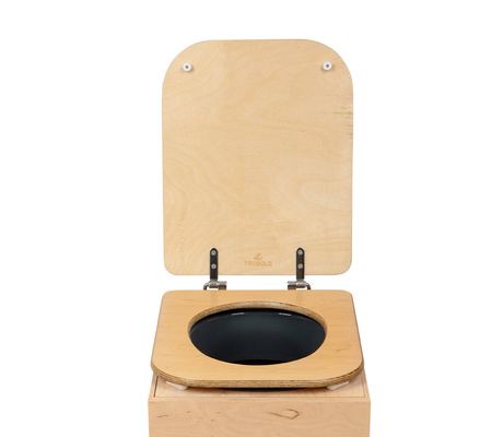 TROBOLO TeraBlœm – stationäre Komposttoilette mit Holzsitz