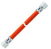 GOK Gasschlauch 1/4 LH-UEM x RVS 8mm x 1000mm PS 10 bar