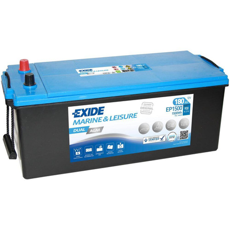 Batterie EXIDE Dual AGM EP 1500 180Ah