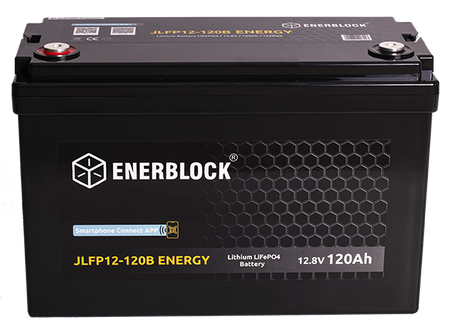 120AH LITHIUM LiFePO4 ENERBLOCK 12.8V Akku mit Heizmatte