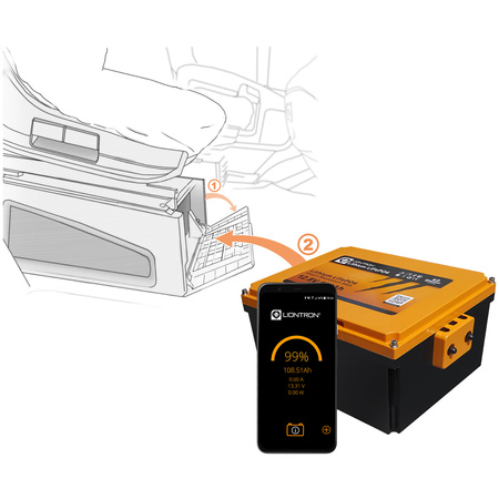 150Ah LIONTRON LX LiFePO4 12.8V smart BMS Bluetooth 21kg Untersitz-Akku