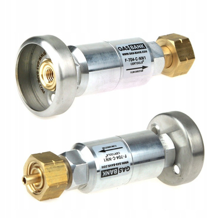 GasBank DIN G12 KLF-Filter auf DISH für 11kg-Flaschen (SINGLE)