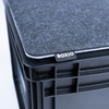 BOXIO SIT - wendbares Filz-Sitzkissen für Eurobox 39 x 29 cm aus Recyclingmaterial