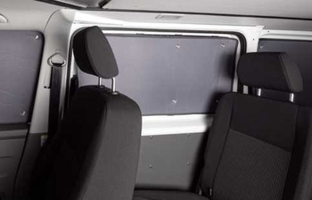 Thermoisolierung Wohnraum Ford Tourneo Custom ab 2023, kurzer Radstand - Carbest Thermo-Verdunkelungsmatten 8 mm mit Saugnäpfen, 5-teilig