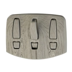 Dreifach-Wandhaken, wandmontiert, inkl. Befestigungsmaterial, beige-grau