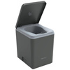 Trelino Evo L Trenntoilette Komposttoilette Anthrazit, 10 l / 10 l, Soft-Close, ohne Wasser und Chemie