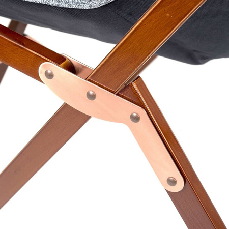 Bo-Camp klappbarer Campingstuhl L Grau Urban Outdoor - Bloomsbury - Oxford Polyester