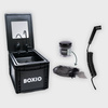 BOXIO WASH PLUS - mobiles Waschbecken im Euroboxformat mit Dusche, Spiegel und Reinigungsperlen