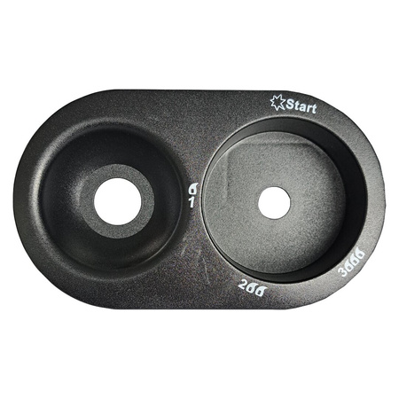 BlueCraft Gassteuerungspanel Schwarz für BC 4200 Turbo