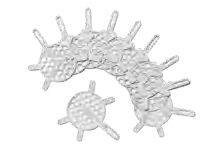 Caravan Kitchen Gummimatten für Tellerhalter, grau, 10 Stück