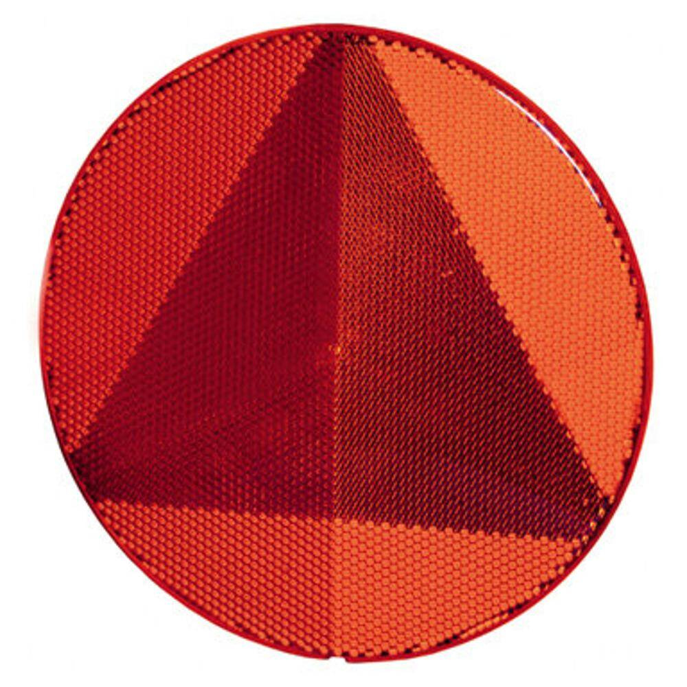Hella roter runder Rückstrahler selbstklebend mit Dreieck 156 mm, Foto 1