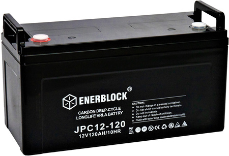 120AH LITHIUM LiFePO4 ENERBLOCK 12.8V Akku mit Heizmatte