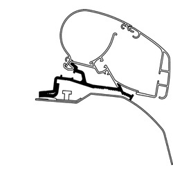 Adapter für Fiat Ducato ab Bj. 2006/07 zu Markisen Dometic PR 2000