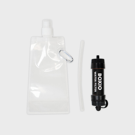 BOXIO WATER FILTER SYSTEM - Outdoor-Wasserfilter bis 8.000 l mit 5 l Wassersack