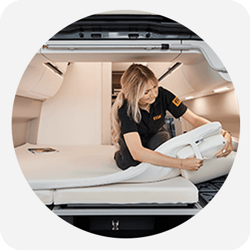 Komfort-Auflage für VW Grand California 600, Größe 192x155x4,5 cm