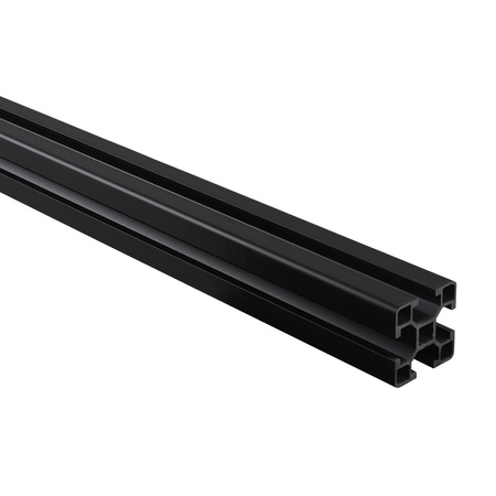 MiniTec Aluminiumprofil 30x30 mm schwarz 1,9 m eloxiert