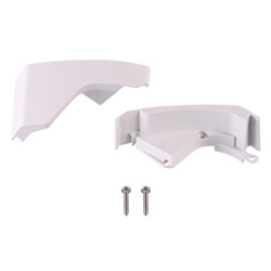 Frontblendenendkappen weiß TO 6300, Satz links und rechts