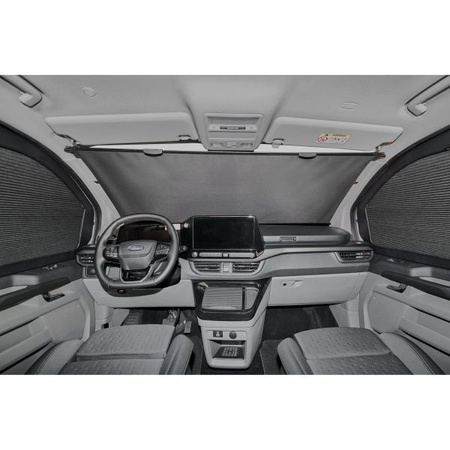 Dometic FR 500 Frontscheibenverdunkelung für Ford Transit Custom V710 ab 09/2024 - 4 Positionen, aluminiumbeschichtet, schwarz