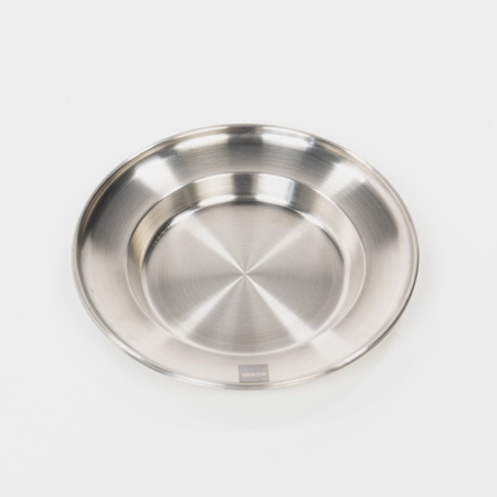 BOXIO PLATE - 2 Camping-Teller aus Edelstahl SUS304, Ø 21,2 cm