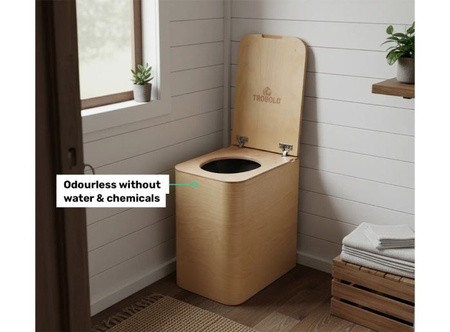 TROBOLO SilvaBlœm - Trenntoilette aus Holz, Naturholz