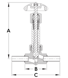 REGO BK9475A 5/8" OD Kryo-Absperrventile - verlängerte Haube