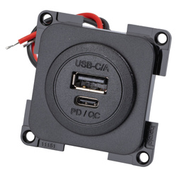 Einbau-Doppelsteckdose inprojal System