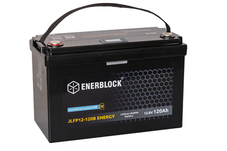 120AH LITHIUM LiFePO4 ENERBLOCK 12.8V Akku mit Heizmatte