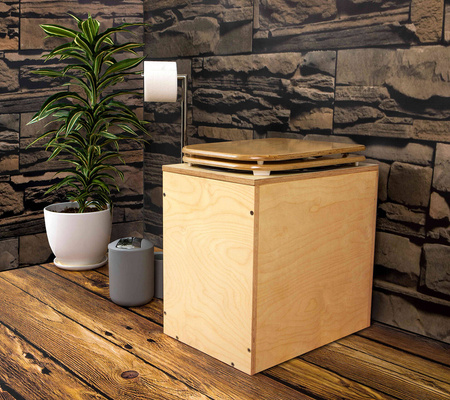 TROBOLO TeraBlœm – stationäre Komposttoilette mit Holzsitz